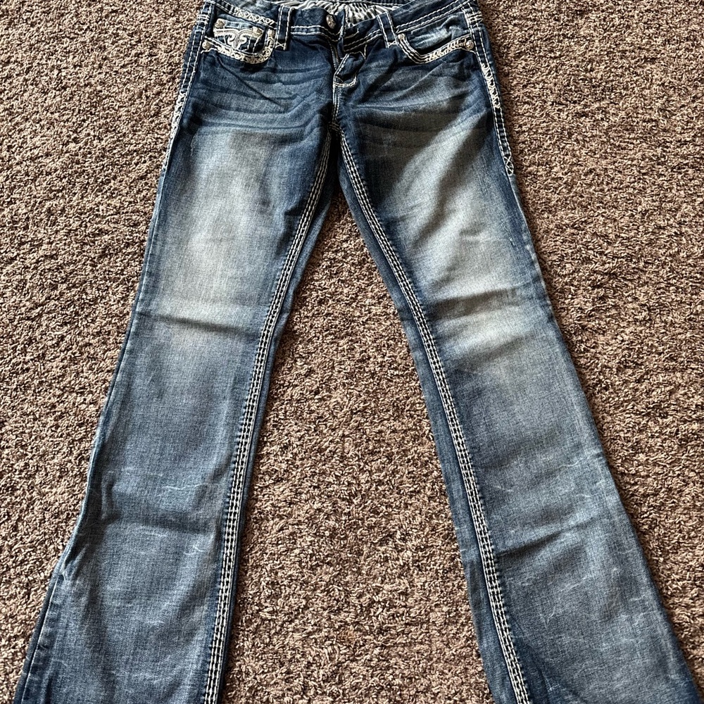 Rock Revival Women's Dark Blue Boot Cut Jeans
